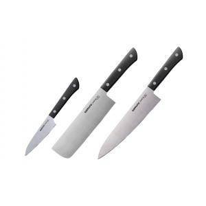 Набор из 3-х ножей Samura Harakiri овощной, накири, шеф