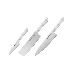 Набор из 3-х ножей Samura Harakiri овощной, накири, шеф
