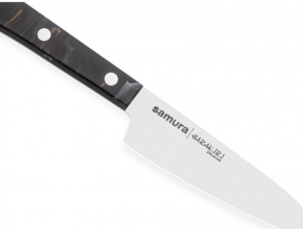 Нож Samura Harakiri Овощной, 99 мм, акрил, черная рукоять Нож Samura Harakiri Овощной, 99 мм, акрил, черная рукоять