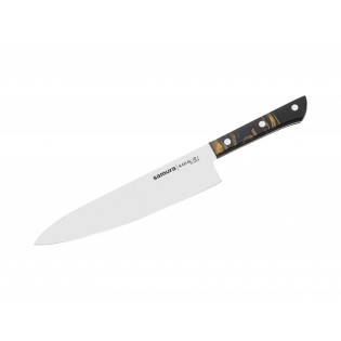 Нож Samura Harakiri Шеф, 208 мм, акрил, черная рукоять