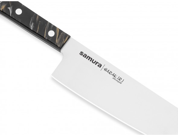 Нож Samura Harakiri Сантоку, 175 мм, акрил, черная рукоять Нож Samura Harakiri Сантоку, 175 мм, акрил, черная рукоять