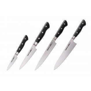 Набор из 4-х ножей Samura Pro-S Овощной, Универсальный 115 мм, для нарезки, Шеф