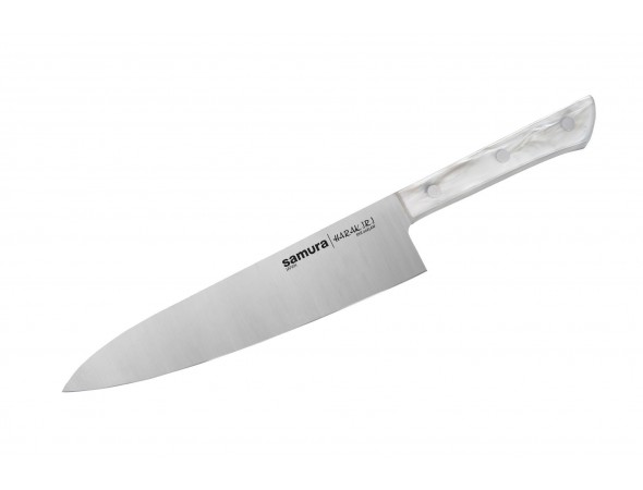 Набор из 3-х ножей Samura Harakiri овощной, универсальный 150 мм, шеф, перламутровая рукоять