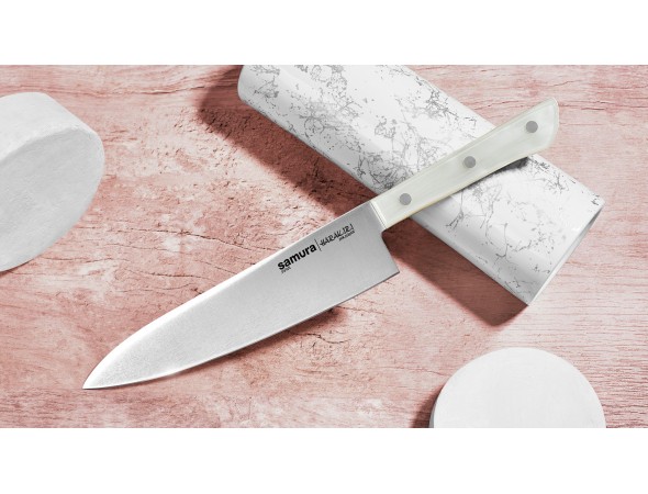Нож Samura Harakiri Шеф, 208 мм, перламутровая рукоять