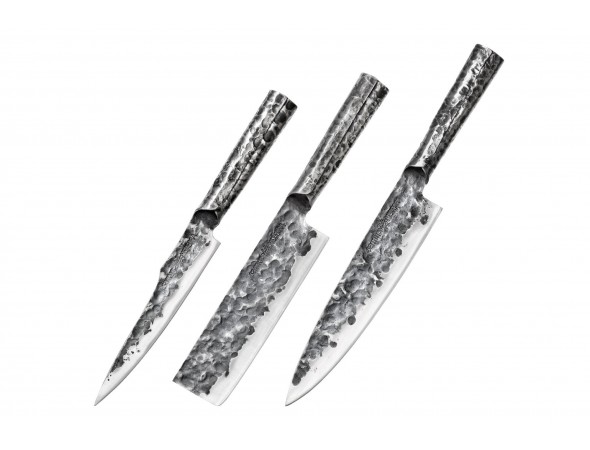 Набор из 3-х ножей Samura METEORA универсальный, накири, шеф