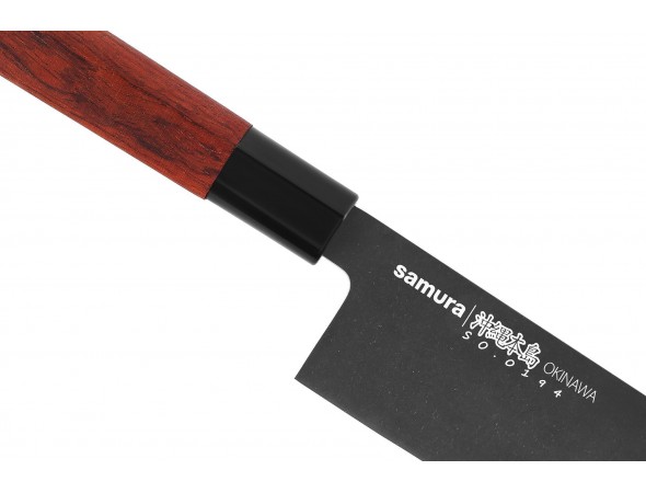 Нож Samura Okinawa Stonewash Сантоку, 175 мм