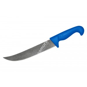Нож Samura Sultan PRO Слайсер с галтовкой, 213 мм, синяя рукоять