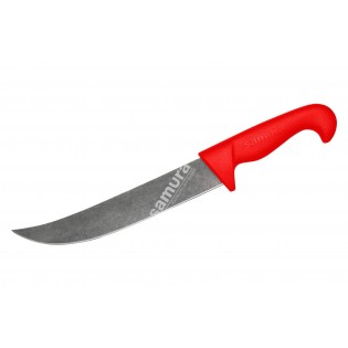 Нож Samura Sultan PRO Слайсер с галтовкой, 213 мм, красная рукоять