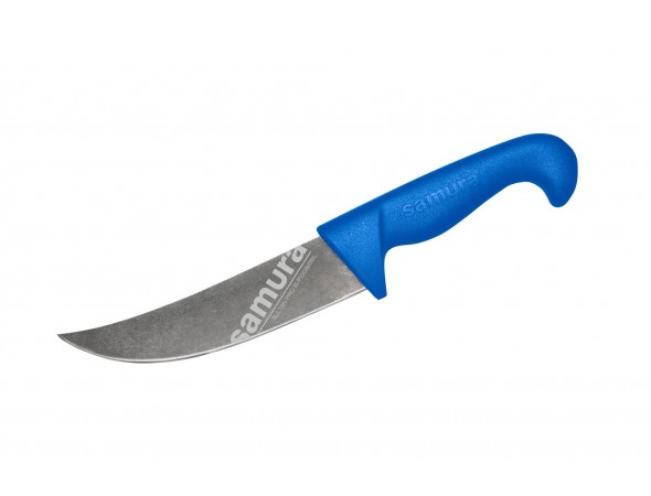 Нож Samura Sultan PRO Пчак с галтовкой, 161 мм, синяя рукоять