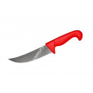 Нож Samura Sultan PRO Пчак с галтовкой, 161 мм, красная рукоять