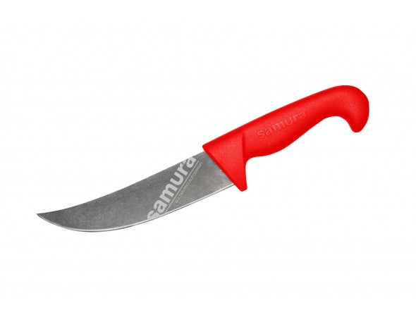 Нож Samura Sultan PRO Пчак с галтовкой, 161 мм, красная рукоять