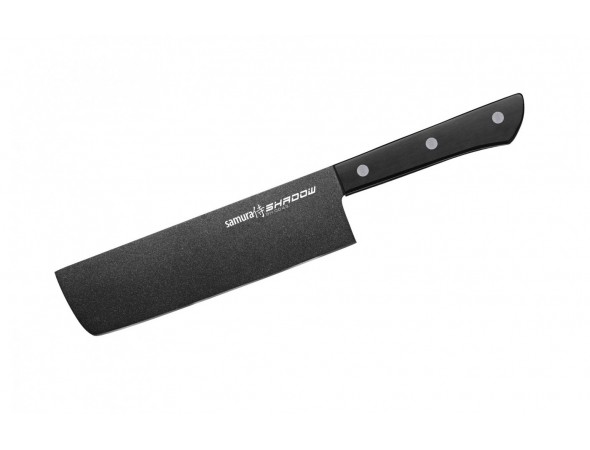 Набор из 7-х ножей Samura Shadow овощной, универсальный 120 мм, универсальный 150 мм, Сантоку, Накири, для нарезки, Шеф