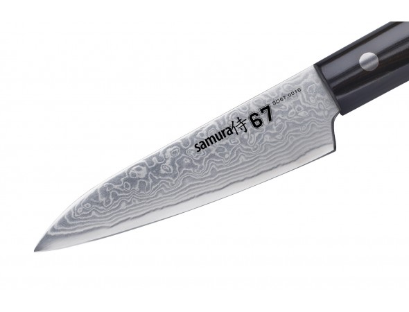 Нож SAMURA 67 DAMASCUS Овощной, 98 мм