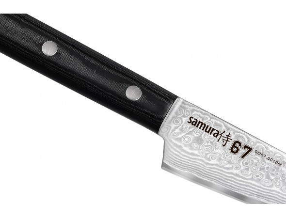Нож SAMURA 67 DAMASCUS Овощной, 98 мм