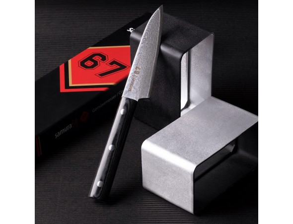 Нож SAMURA 67 DAMASCUS Овощной, 98 мм