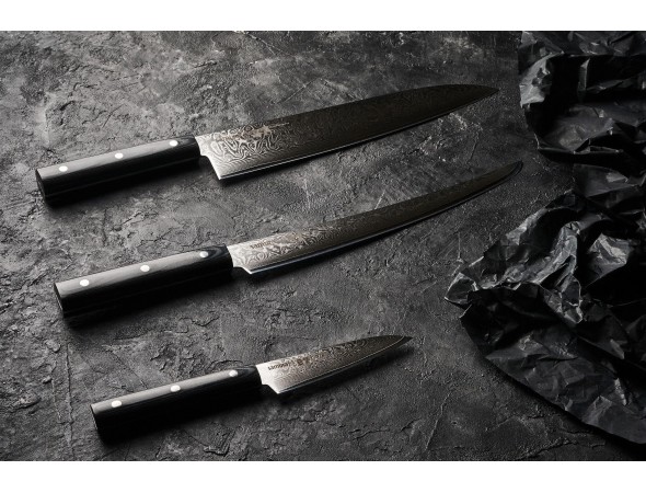 Нож SAMURA 67 DAMASCUS Овощной, 98 мм