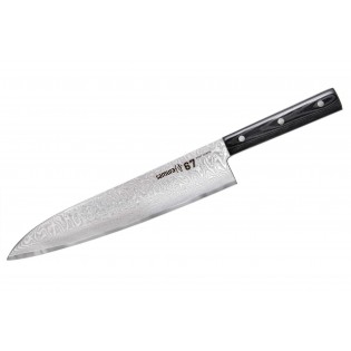 Нож SAMURA 67 DAMASCUS Гранд Шеф, 240 мм