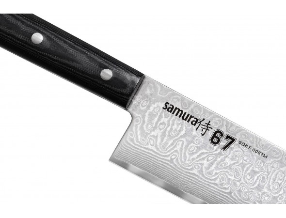 Нож SAMURA 67 DAMASCUS Гранд Шеф, 240 мм