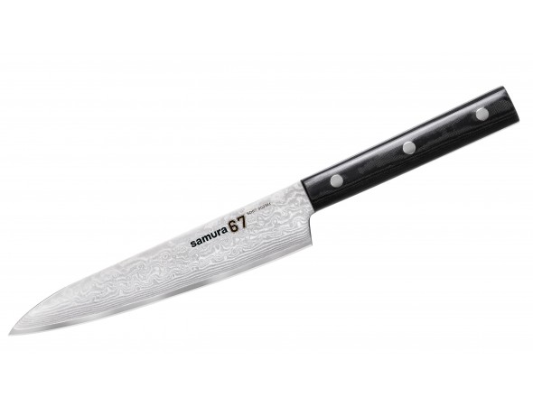 Набор из 3-х ножей SAMURA 67 DAMASCUS SD67-0220 овощной, универсальный, шеф