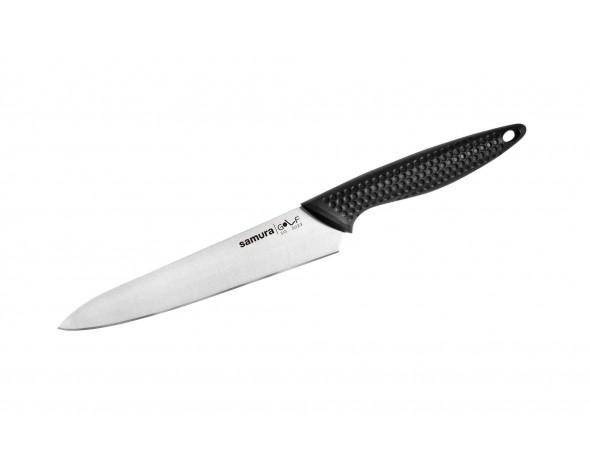 Набор Samura Golf 3 ножа овощной, универсальный, шеф и подставка