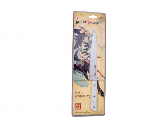 Нож Samura Harakiri для нарезки, 196 мм, белая рукоять