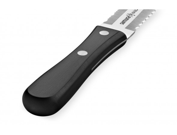 Нож для замороженных продуктов Samura Harakiri SHR-0057B, 180 мм, черная рукоять