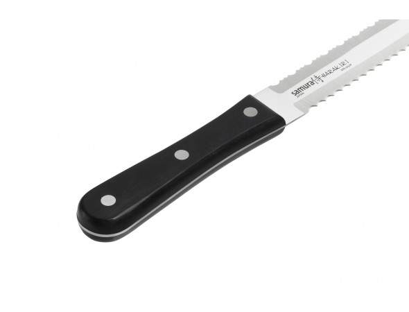Нож для замороженных продуктов Samura Harakiri SHR-0057B, 180 мм, черная рукоять