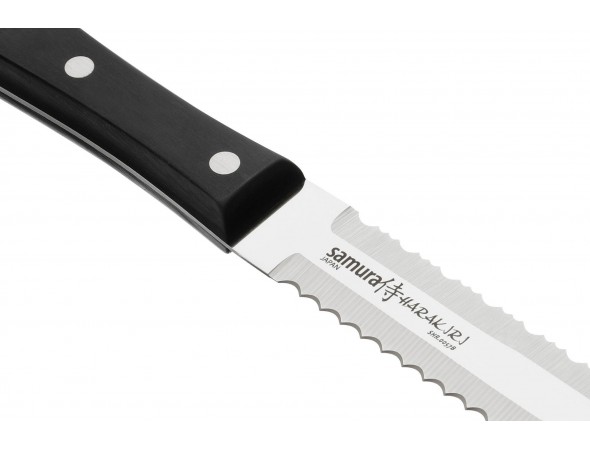 Нож для замороженных продуктов Samura Harakiri SHR-0057B, 180 мм, черная рукоять