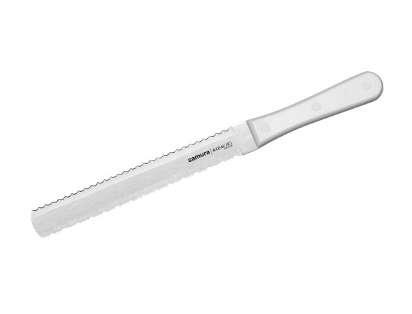 Нож для замороженных продуктов Samura Harakiri SHR-0057W, 180 мм, белая рукоять