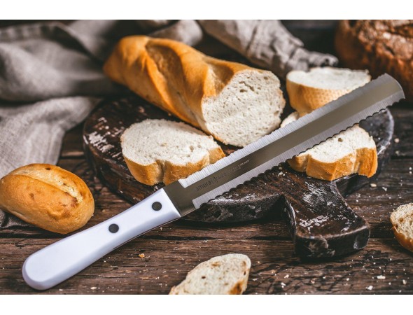 Нож для замороженных продуктов Samura Harakiri SHR-0057W, 180 мм, белая рукоять