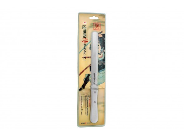 Нож для замороженных продуктов Samura Harakiri SHR-0057W, 180 мм, белая рукоять