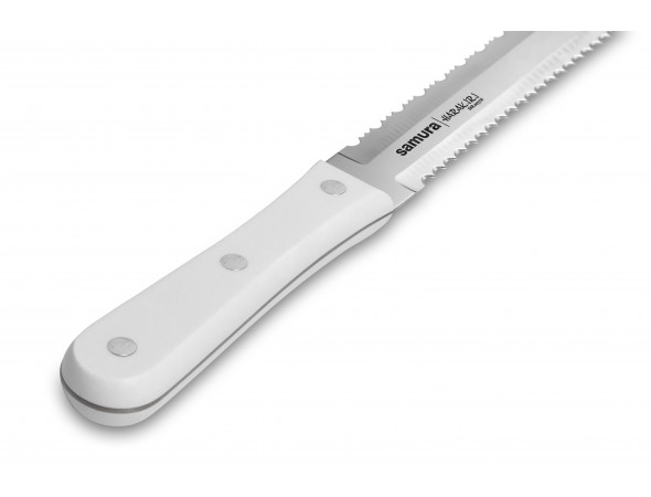 Нож для замороженных продуктов Samura Harakiri SHR-0057W, 180 мм, белая рукоять
