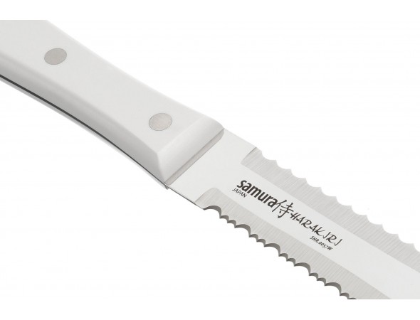 Нож для замороженных продуктов Samura Harakiri SHR-0057W, 180 мм, белая рукоять