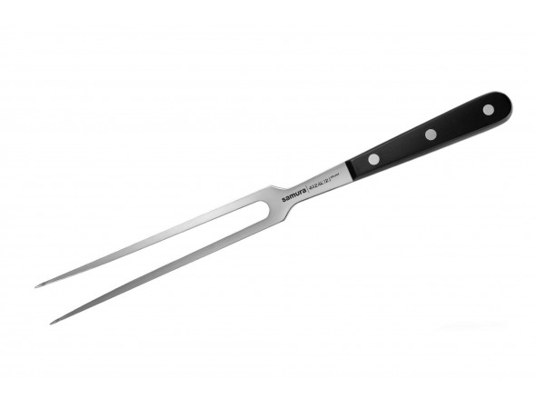 Вилка для мяса Samura Harakiri, 208 мм, черная рукоять
