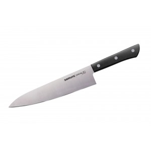 Нож Samura Harakiri Шеф, 208 мм, черная рукоять