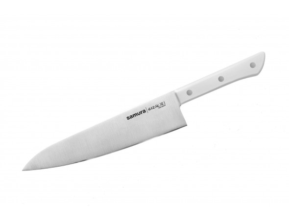 Нож Samura Harakiri Шеф SHR-0085W, 208 мм, белая рукоять
