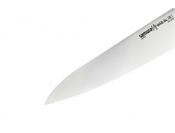 Нож Harakiri серрейтор , зазубренное лезвие 208 мм, черная рукоять