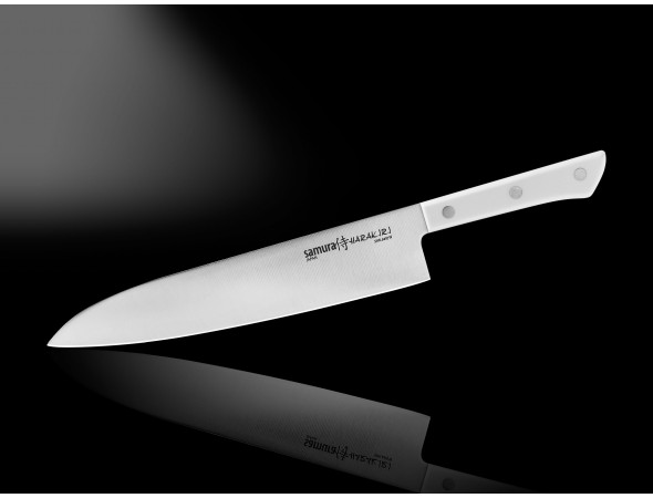 Нож Samura Harakiri Гранд Шеф, 240 мм, белая рукоять