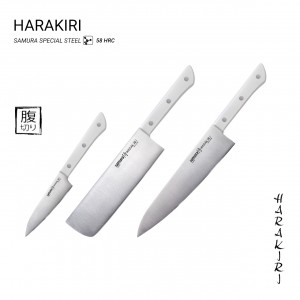 Набор из 3-х ножей Samura Harakiri овощной, накири, шеф