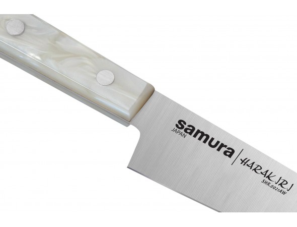 Нож Samura Harakiri Универсальный, 120 мм, перламутровая рукоять (ПОВРЕЖДЕНА УПАКОВКА)