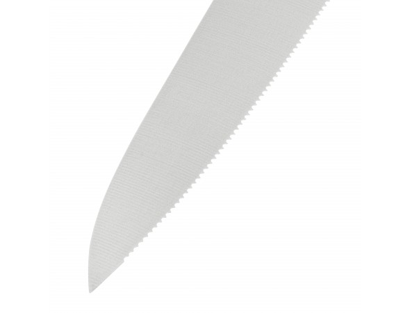 Нож Harakiri Samura серрейтор, зазубренное лезвие 150 мм, белая рукоять Нож Harakiri Samura серрейтор, зазубренное лезвие 150 мм, белая рукоять