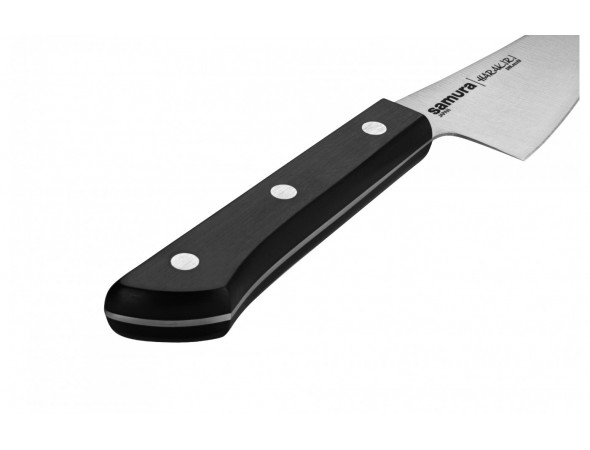 Нож Samura Harakiri современный универсальный, 146мм, черная рукоять (ПОВРЕЖДЕНА УПАКОВКА)