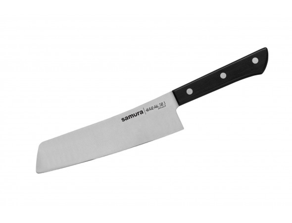 Нож Samura Harakiri современный накири, 174 мм, черная рукоять (ПОВРЕЖДЕНА УПАКОВКА)