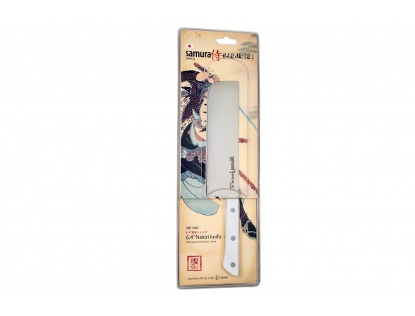 Нож Samura Harakiri Накири, 170 мм, белая рукоять