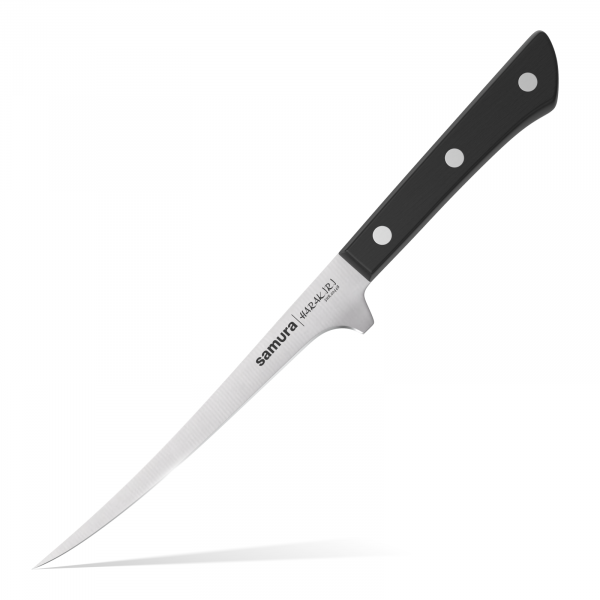 Нож Samura Harakiri Малый Филейный, 139 мм, черная рукоять