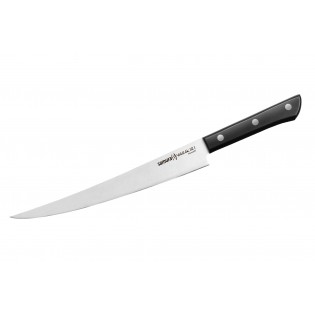 Нож Harakiri Samura филейный,  224 мм, черная рукоять