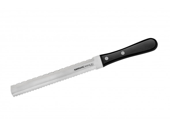 Нож для замороженных продуктов Samura Harakiri SHR-0057B, 180 мм, черная рукоять