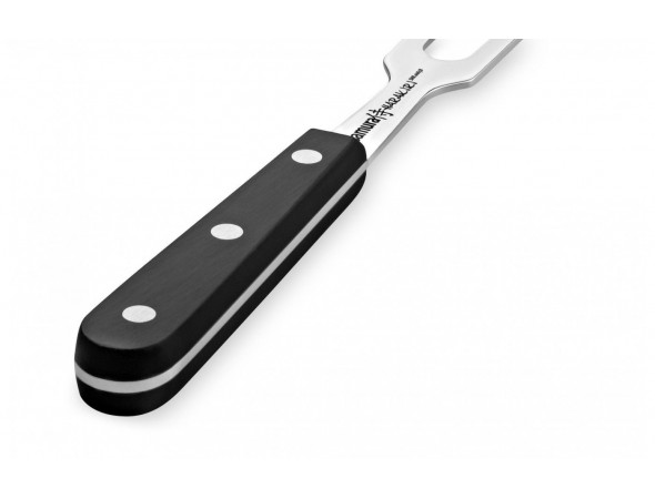 Вилка для мяса Samura Harakiri, 208 мм, черная рукоять (ПОВРЕЖДЕНА УПАКОВКА)