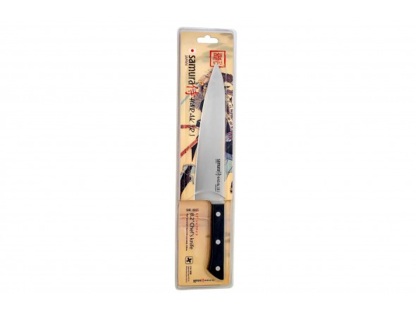 Нож Samura Harakiri Шеф SHR-0085B, 208 мм, черная рукоять