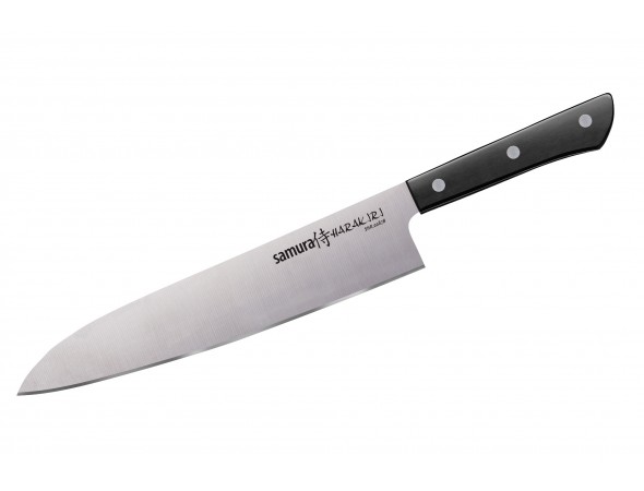 Нож Samura Harakiri Гранд Шеф, 240 мм, черная рукоять